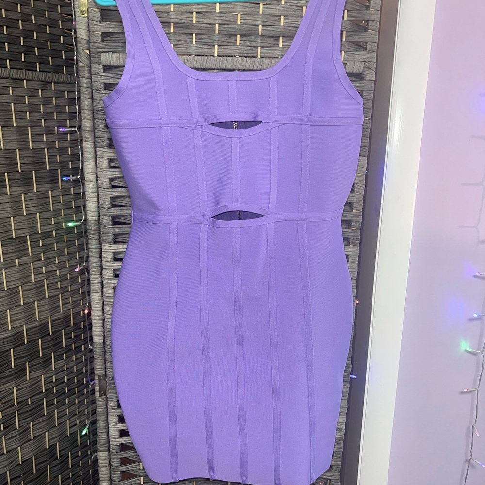Fashion Nova Lavender Purple Bandage Dress